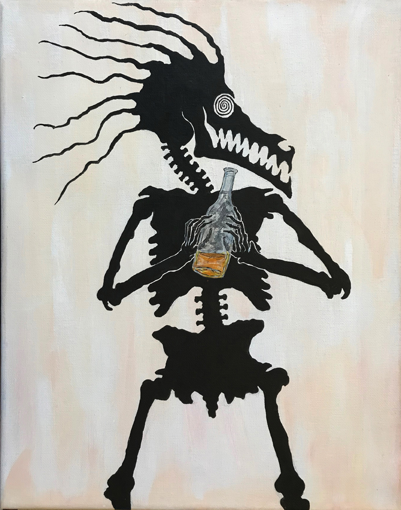 message in a bottle. A Soul painting from J.P.T.K.B