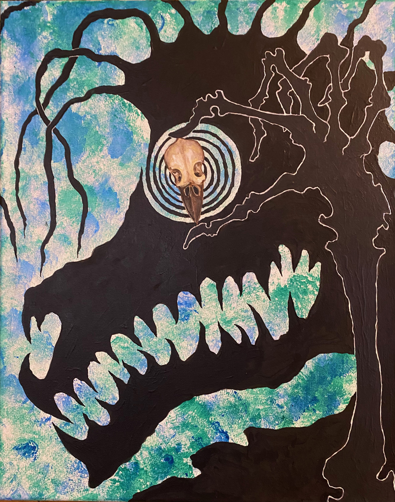soul with Bird Skull. A Soul painting from J.P.T.K.B