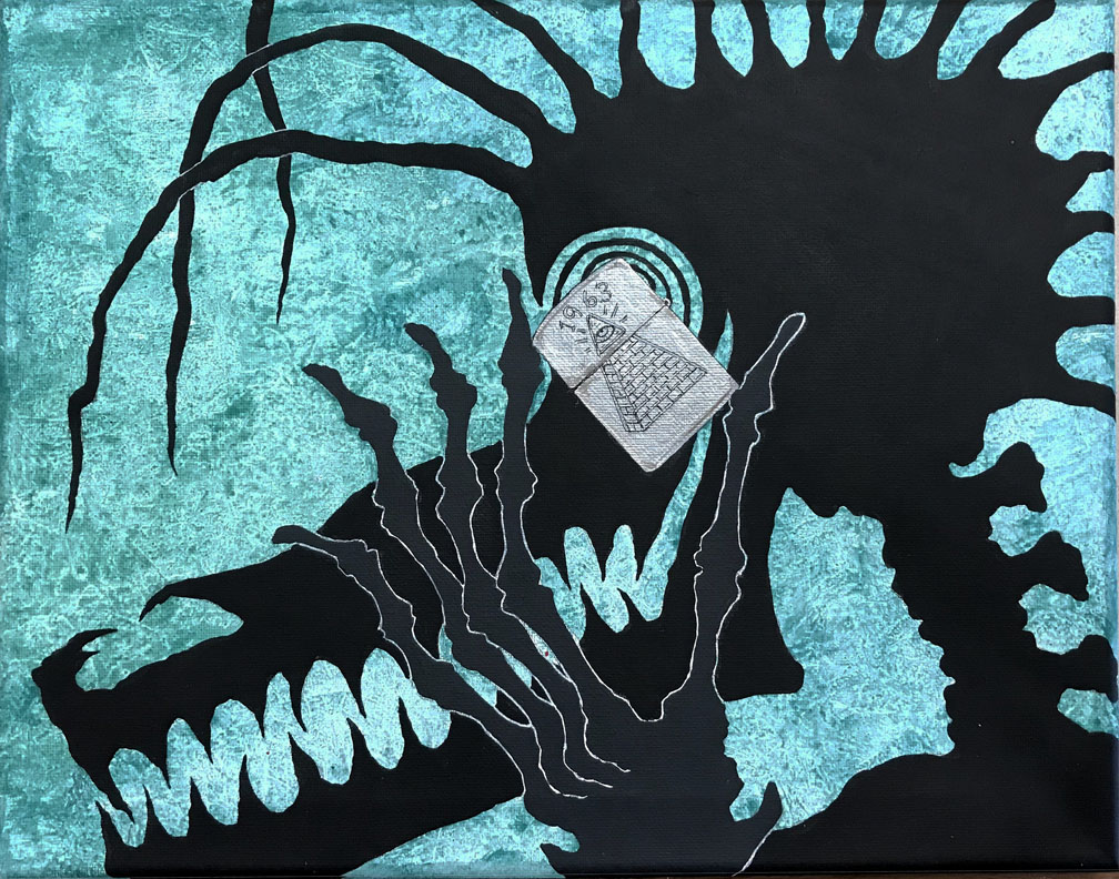 soul with zippo. A Soul painting from J.P.T.K.B